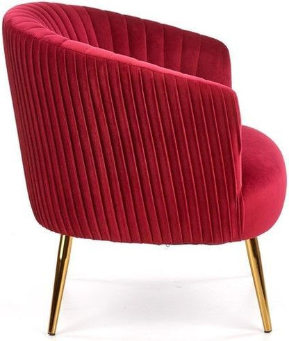 Lounge Chair Pisa | size: Width: 78cm, Height: 80cm, Depth: 72cm | color: Red | image: 3 | variant: 1002734