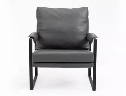 Lounge Chair Plymouth | size: Width: 70cm, Height: 80cm, Depth: 78cm | color: Gray | image: 1 | variant: 1004044