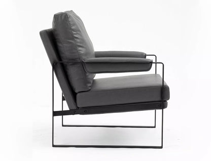 Lounge Chair Plymouth | size: Width: 70cm, Height: 80cm, Depth: 78cm | color: Gray | image: 2 | variant: 1004044