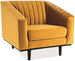 Lounge Chair Port Louis | size: Width: 83cm, Height: 78cm, Depth: 60cm | color: Yellow | image: 1 | variant: 1004012