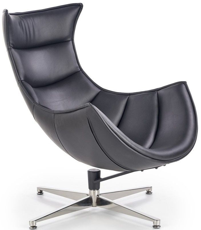 Lounge Chair Prato | size: Width: 76cm, Height: 96cm, Depth: 84cm | color: Black | image: 1 | variant: 1002773