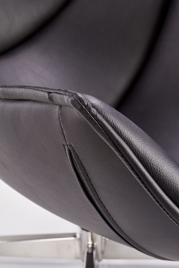 Lounge Chair Prato | size: Width: 76cm, Height: 96cm, Depth: 84cm | color: Black | image: 3 | variant: 1002773