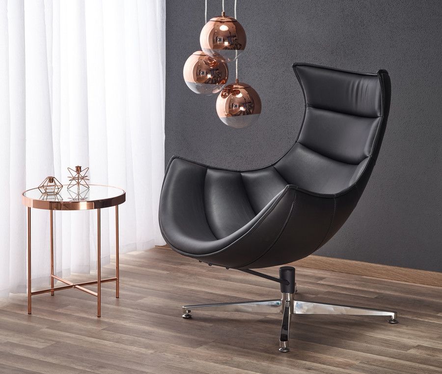 Lounge Chair Prato | size: Width: 76cm, Height: 96cm, Depth: 84cm | color: Black | image: 6 | variant: 1002773
