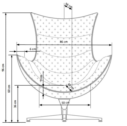 Lounge Chair Prato | size: Width: 76cm, Height: 96cm, Depth: 84cm | color: White | image: 7 | variant: 1002772