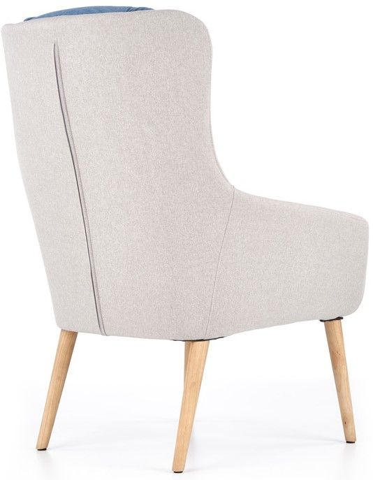 Lounge Chair Purio | size: Width: 67cm, Height: 103cm, Depth: 75cm | color: Grey/Blue | image: 3 | variant: 1004706