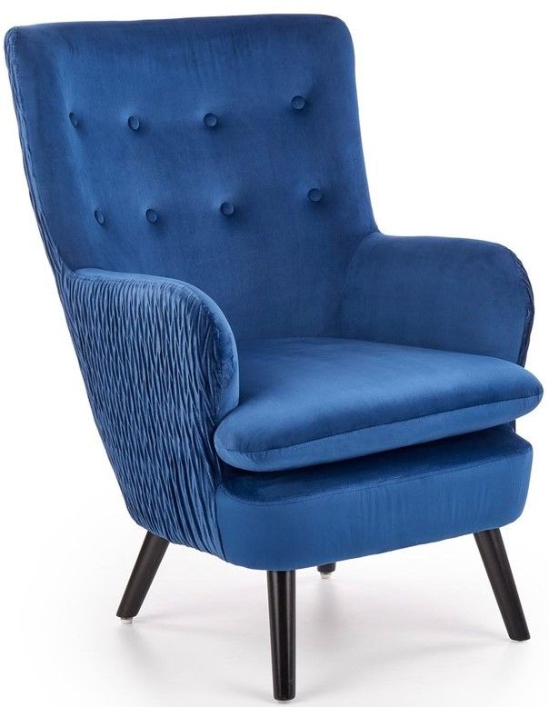 Lounge Chair Ravel | size: Width: 70cm, Height: 100cm, Depth: 78cm | color: Blue | image: 1 | variant: 1004710