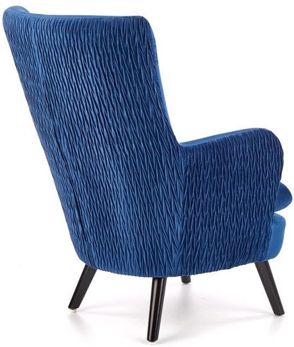 Lounge Chair Ravel | size: Width: 70cm, Height: 100cm, Depth: 78cm | color: Blue | image: 3 | variant: 1004710