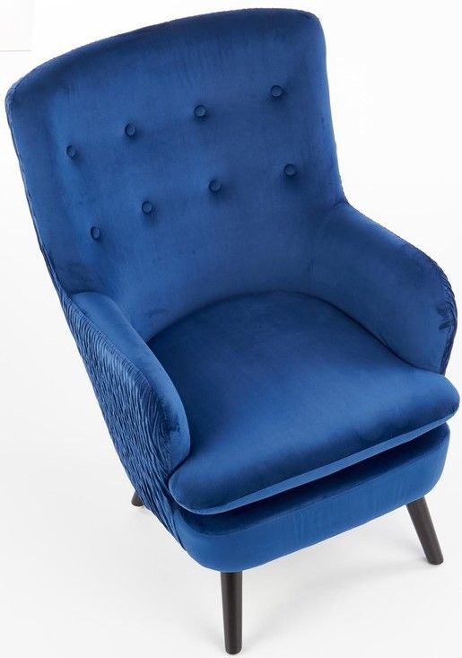 Lounge Chair Ravel | size: Width: 70cm, Height: 100cm, Depth: 78cm | color: Blue | image: 6 | variant: 1004710