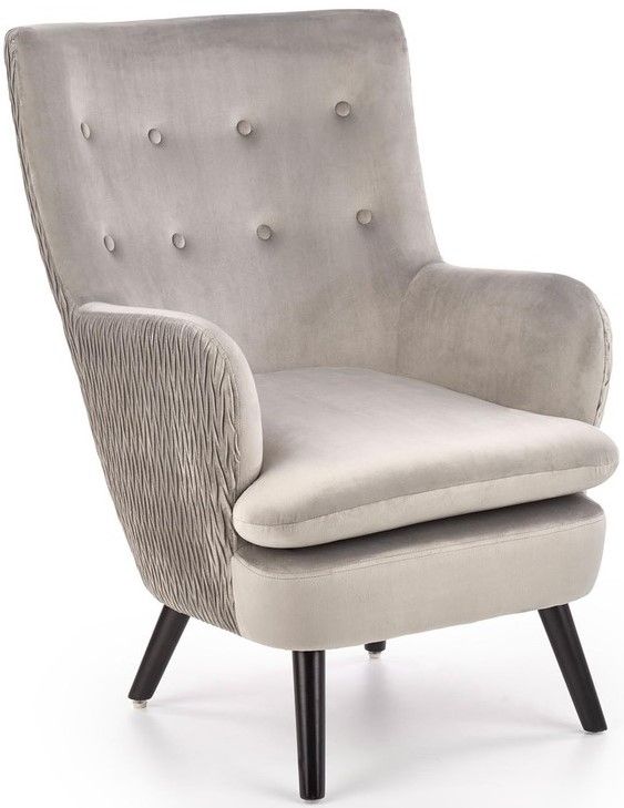 Lounge Chair Ravel | size: Width: 70cm, Height: 100cm, Depth: 78cm | color: Gray | image: 1 | variant: 1004709