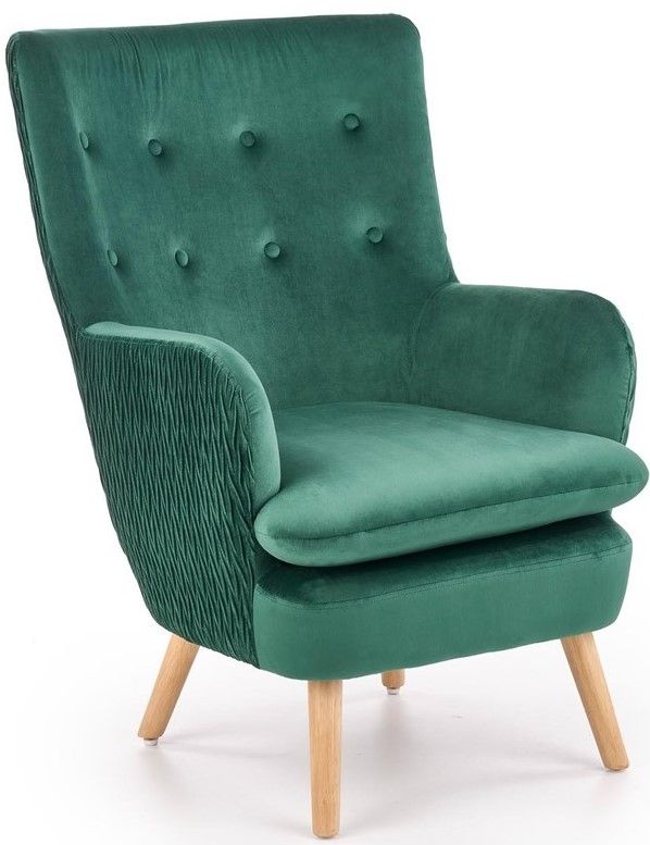 Lounge Chair Ravel | size: Width: 70cm, Height: 100cm, Depth: 78cm | color: Green | image: 1 | variant: 1004711
