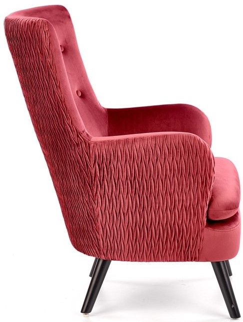 Lounge Chair Ravel | size: Width: 70cm, Height: 100cm, Depth: 78cm | color: Red | image: 2 | variant: 1004712