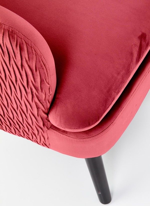 Lounge Chair Ravel | size: Width: 70cm, Height: 100cm, Depth: 78cm | color: Red | image: 5 | variant: 1004712