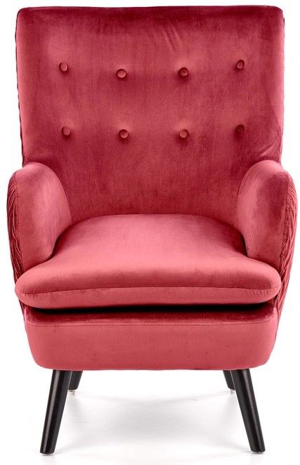 Lounge Chair Ravel | size: Width: 70cm, Height: 100cm, Depth: 78cm | color: Red | image: 6 | variant: 1004712