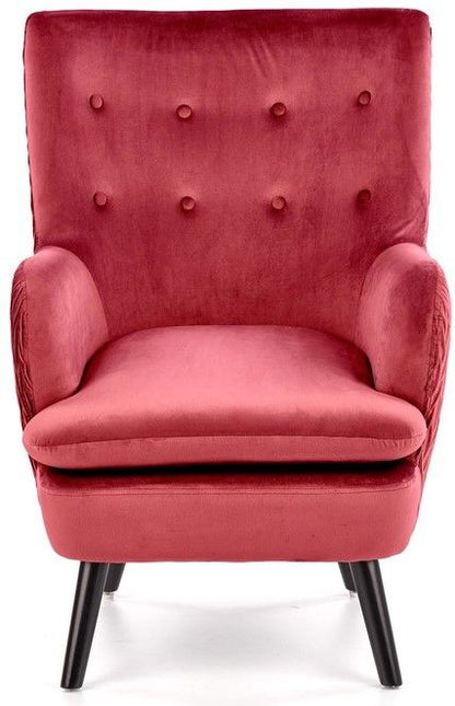 Lounge Chair Ravel | size: Width: 70cm, Height: 100cm, Depth: 78cm | color: Red | image: 6 | variant: 1004712
