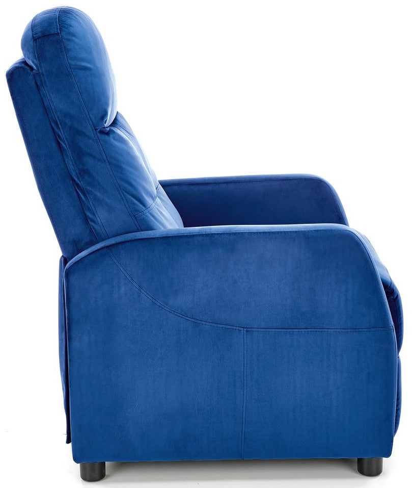 Lounge Chair Ravenna | size: Width: 64cm, Height: 76cm, Depth: 84cm | color: Blue | image: 3 | variant: 1002756