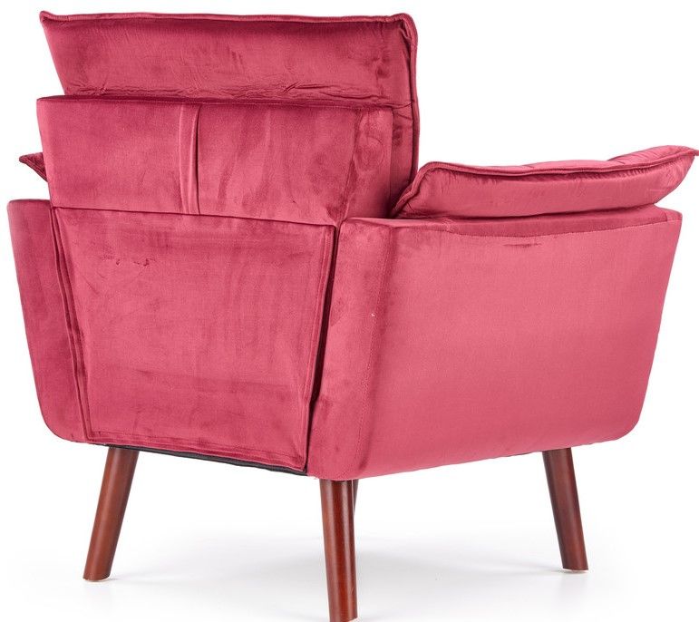 Lounge Chair Rezzo | size: Width: 80cm, Height: 84cm, Depth: 73cm | color: Red | image: 3 | variant: 1004714