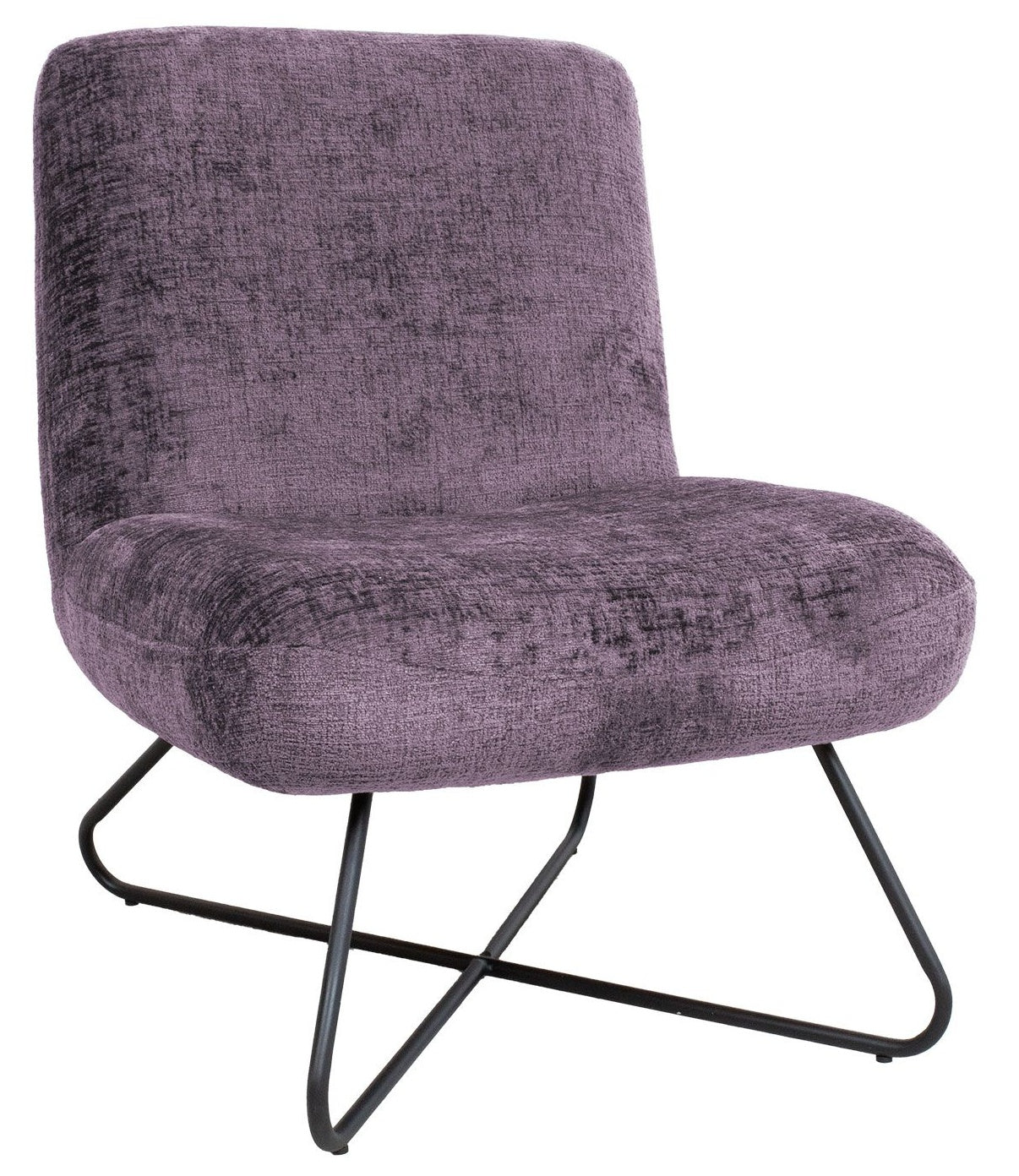 Lounge Chair Ripon | size: Width: 65cm, Height: 84cm, Depth: 74cm | color: Violet | image: 0 | variant: 1000977