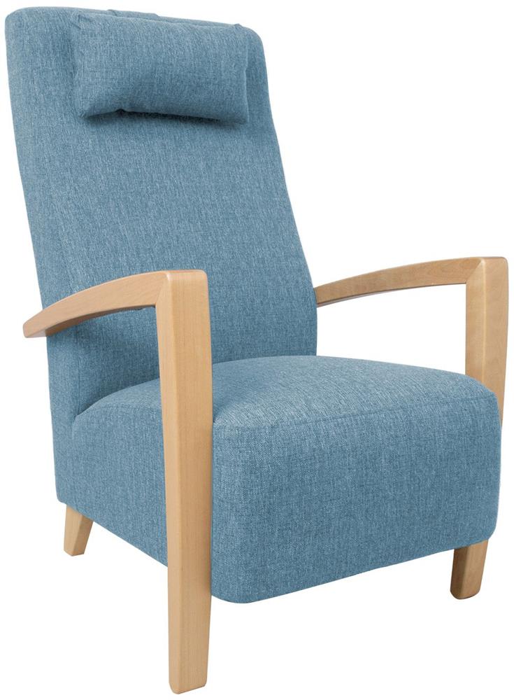 Lounge Chair Ross | size: Width: 65.5cm, Height: 104cm, Depth: 65cm | color: Blue | image: 1 | variant: 1001104