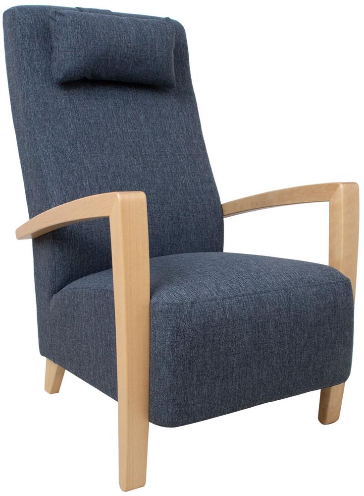 Lounge Chair Ross | size: Width: 65.5cm, Height: 104cm, Depth: 65cm | color: Blue | image: 1 | variant: 1001106