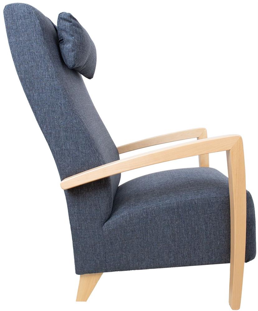 Lounge Chair Ross | size: Width: 65.5cm, Height: 104cm, Depth: 65cm | color: Blue | image: 3 | variant: 1001106