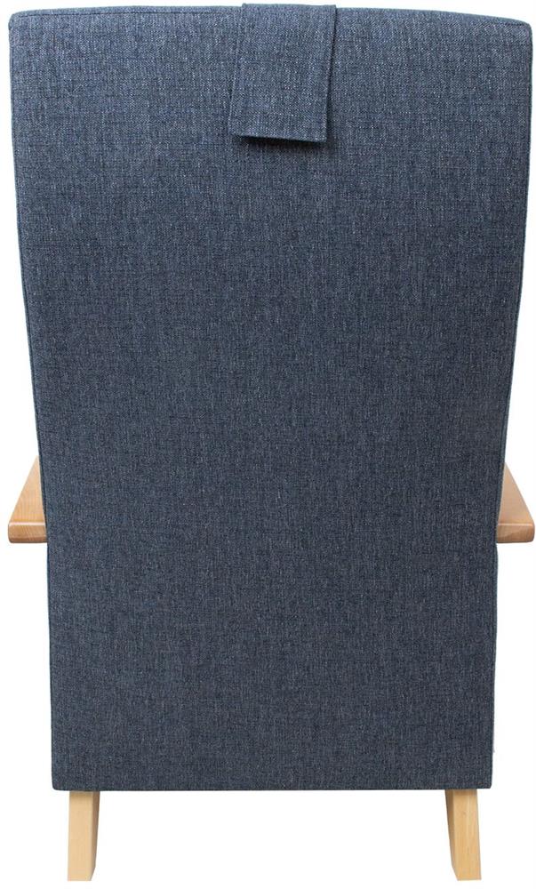 Lounge Chair Ross | size: Width: 65.5cm, Height: 104cm, Depth: 65cm | color: Blue | image: 4 | variant: 1001106