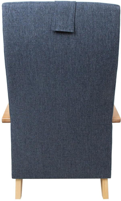 Lounge Chair Ross | size: Width: 65.5cm, Height: 104cm, Depth: 65cm | color: Blue | image: 4 | variant: 1001106