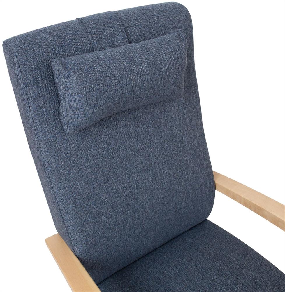 Lounge Chair Ross | size: Width: 65.5cm, Height: 104cm, Depth: 65cm | color: Blue | image: 5 | variant: 1001106
