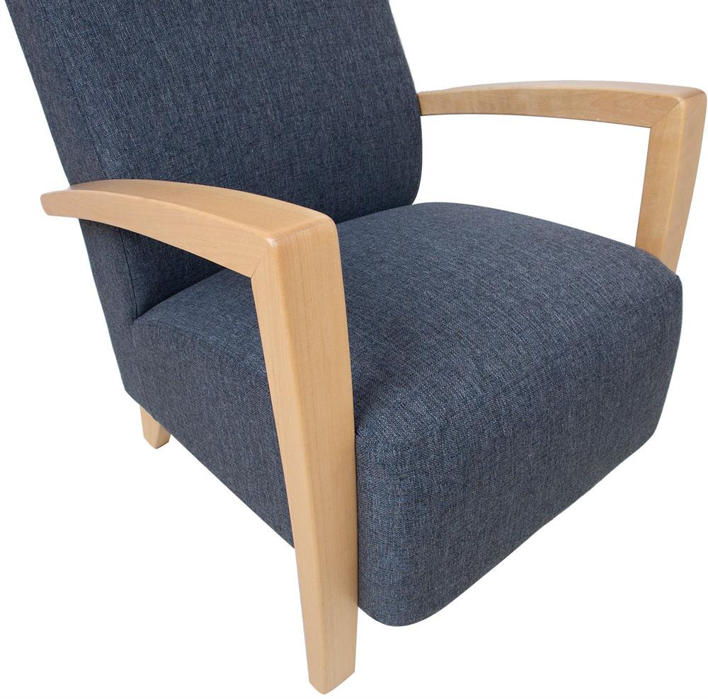 Lounge Chair Ross | size: Width: 65.5cm, Height: 104cm, Depth: 65cm | color: Blue | image: 6 | variant: 1001106