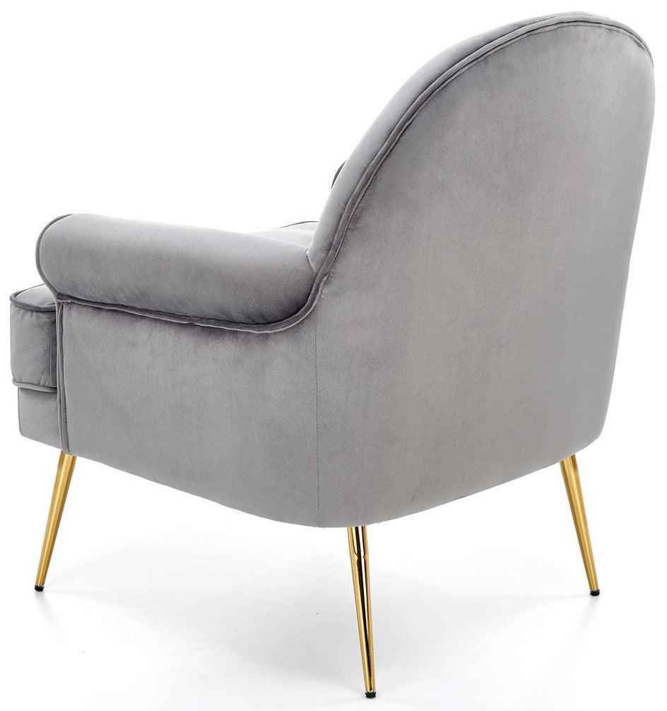 Lounge Chair Santi | size: Width: 74cm, Height: 88cm, Depth: 74cm | color: Gray | image: 1 | variant: 1004720