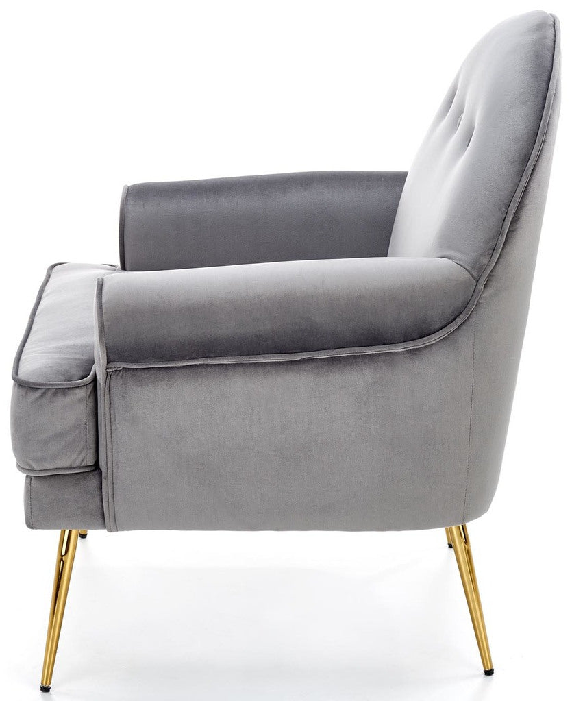 Lounge Chair Santi | size: Width: 74cm, Height: 88cm, Depth: 74cm | color: Gray | image: 2 | variant: 1004720