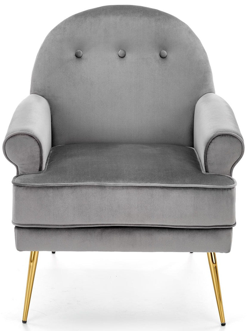 Lounge Chair Santi | size: Width: 74cm, Height: 88cm, Depth: 74cm | color: Gray | image: 3 | variant: 1004720