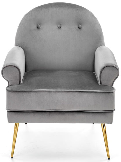 Lounge Chair Santi | size: Width: 74cm, Height: 88cm, Depth: 74cm | color: Gray | image: 3 | variant: 1004720