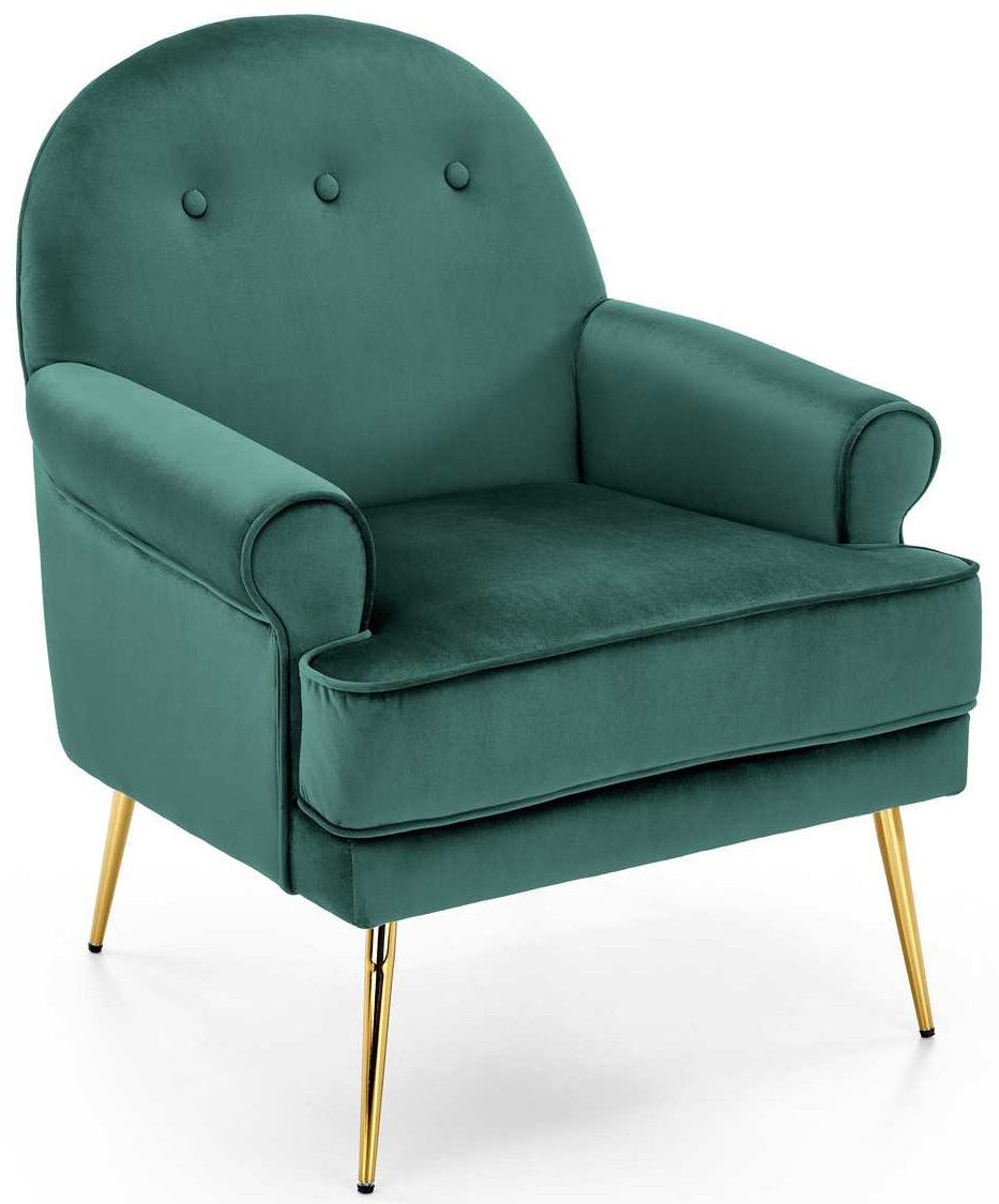 Lounge Chair Santi | size: Width: 74cm, Height: 88cm, Depth: 74cm | color: Green | image: 0 | variant: 1004719
