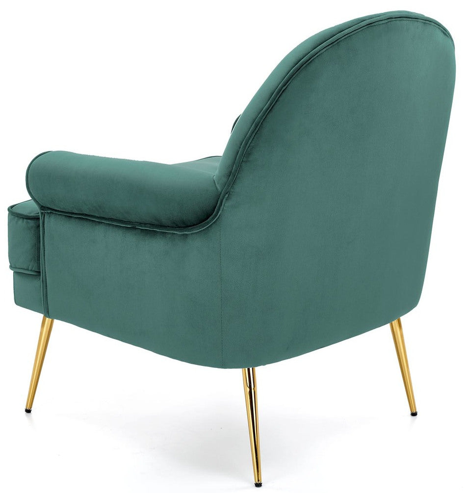 Lounge Chair Santi | size: Width: 74cm, Height: 88cm, Depth: 74cm | color: Green | image: 2 | variant: 1004719
