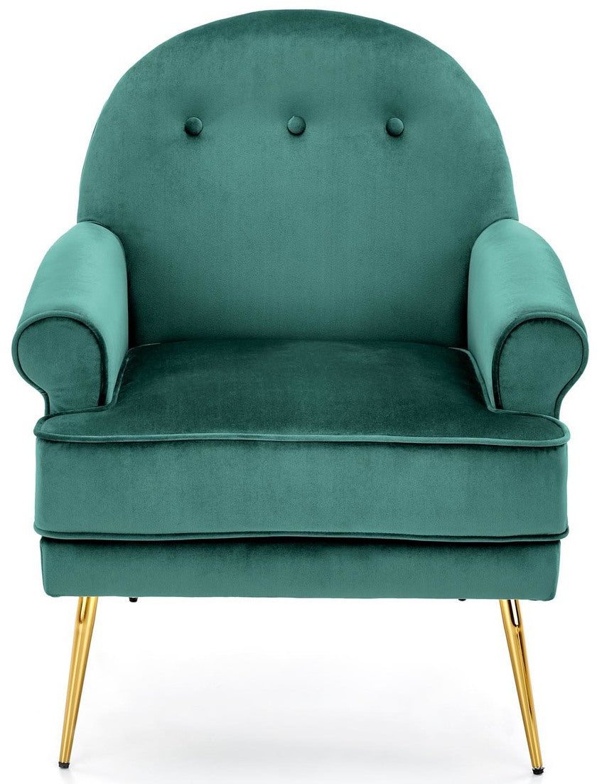 Lounge Chair Santi | size: Width: 74cm, Height: 88cm, Depth: 74cm | color: Green | image: 4 | variant: 1004719