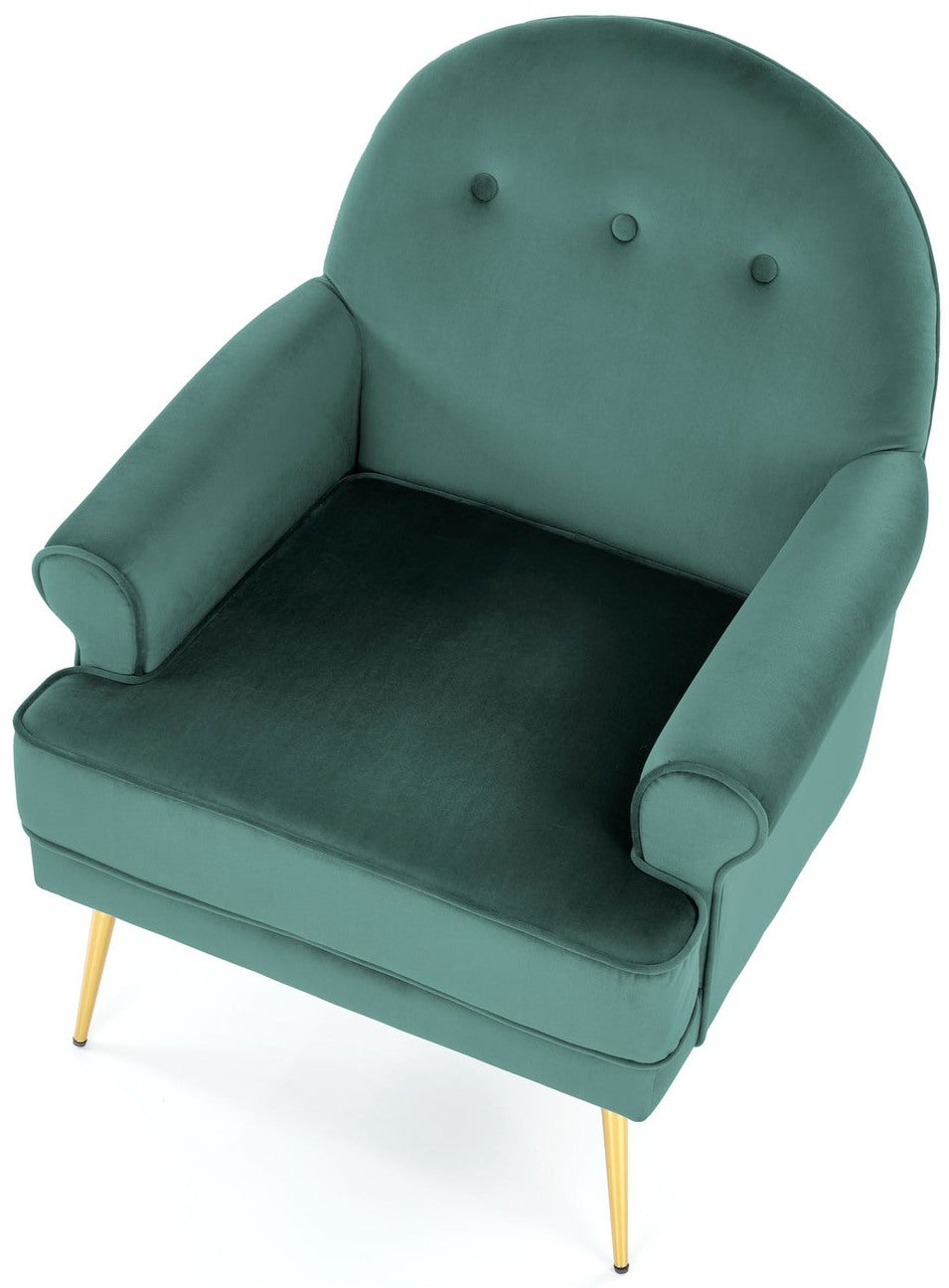 Lounge Chair Santi | size: Width: 74cm, Height: 88cm, Depth: 74cm | color: Green | image: 5 | variant: 1004719