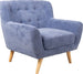 Lounge Chair St Ives | size: Width: 93cm, Height: 87cm, Depth: 84cm | color: Blue | image: 1 | variant: 1001077