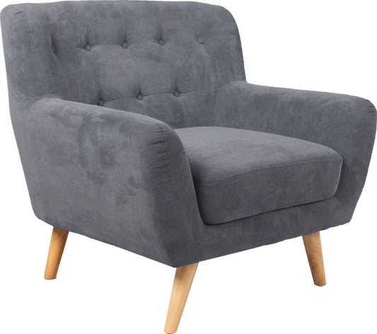 Lounge Chair St Ives | size: Width: 93cm, Height: 87cm, Depth: 84cm | color: Gray | image: 1 | variant: 1001076