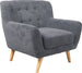 Lounge Chair St Ives | size: Width: 93cm, Height: 87cm, Depth: 84cm | color: Gray | image: 1 | variant: 1001076