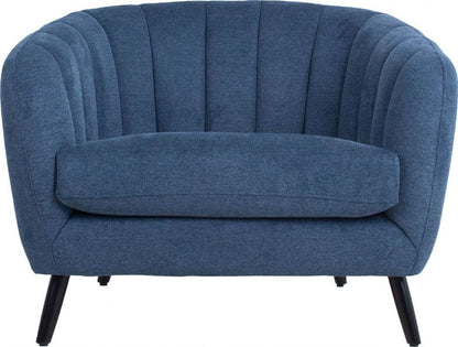 Lounge Chair Stratford | size: Width: 100cm, Height: 76cm, Depth: 88cm | color: Blue | image: 2 | variant: 1001051