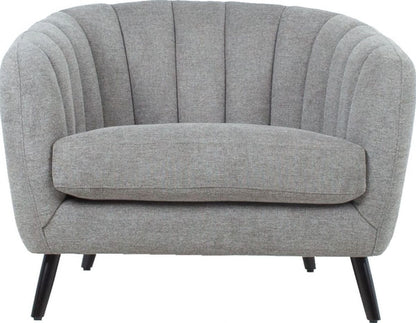 Lounge Chair Stratford | size: Width: 100cm, Height: 76cm, Depth: 88cm | color: Gray | image: 2 | variant: 1001047