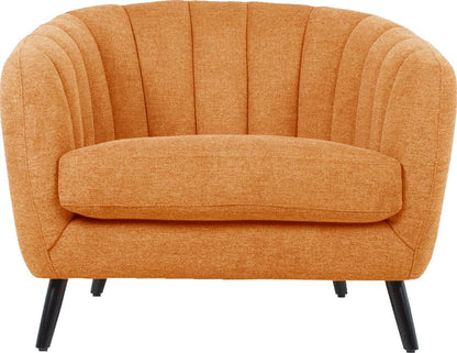 Lounge Chair Stratford | size: Width: 100cm, Height: 76cm, Depth: 88cm | color: Orange | image: 2 | variant: 1001052