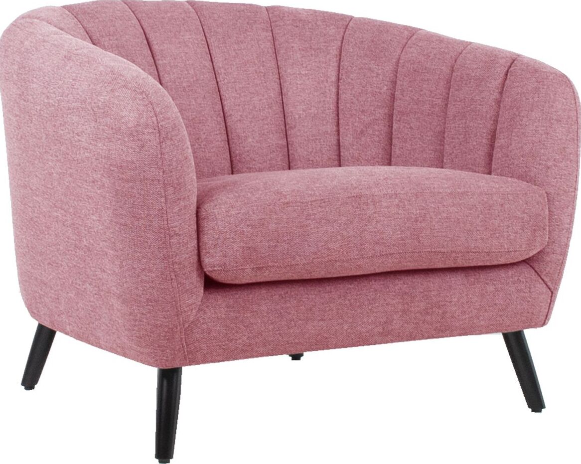 Lounge Chair Stratford | size: Width: 100cm, Height: 76cm, Depth: 88cm | color: Pink | image: 1 | variant: 1001049