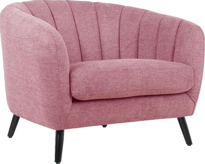 Lounge Chair Stratford | size: Width: 100cm, Height: 76cm, Depth: 88cm | color: Pink | image: 1 | variant: 1001049