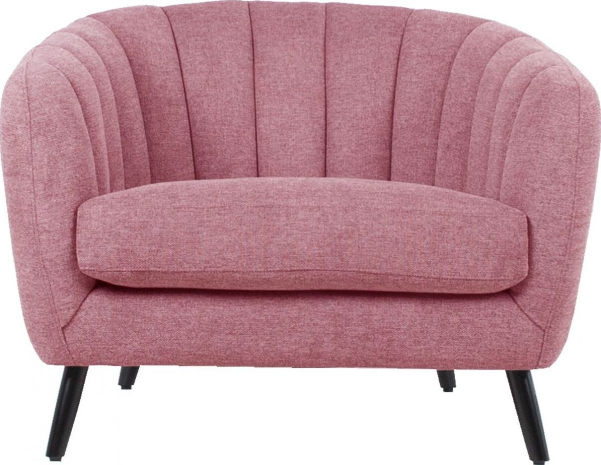 Lounge Chair Stratford | size: Width: 100cm, Height: 76cm, Depth: 88cm | color: Pink | image: 2 | variant: 1001049