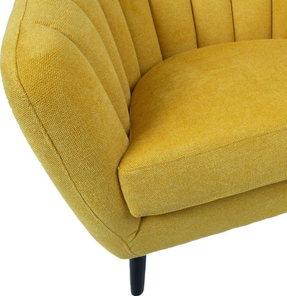 Lounge Chair Stratford | size: Width: 100cm, Height: 76cm, Depth: 88cm | color: Yellow | image: 6 | variant: 1001048