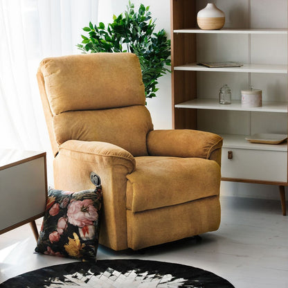 Lounge Chair Swanage | size: Width: 80cm, Height: 104cm, Depth: 92cm | color: Yellow | image: 4 | variant: 1001005