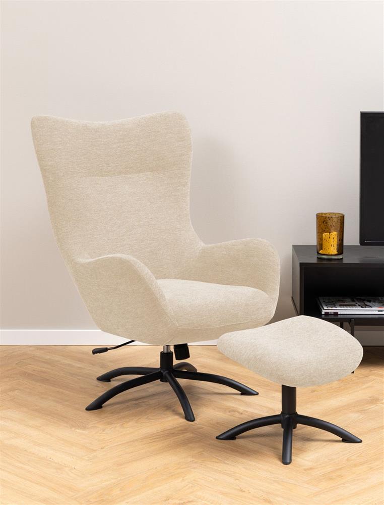 Lounge Chair Talgarth | size: Width: 76cm, Height: 105cm, Depth: 86cm | color: Beige | image: 8 | variant: 1016721