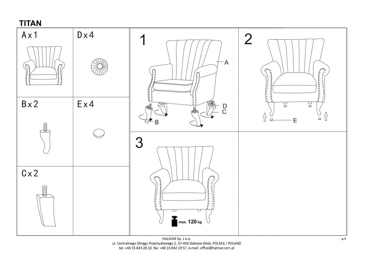 Lounge Chair Titan | size: Width: 73cm, Height: 87cm, Depth: 70cm | color: Gray | image: 9 | variant: 1004729