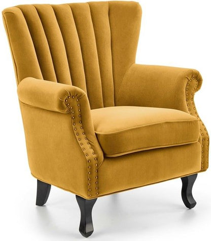 Lounge Chair Titan | size: Width: 73cm, Height: 87cm, Depth: 70cm | color: Yellow | image: 1 | variant: 1004731